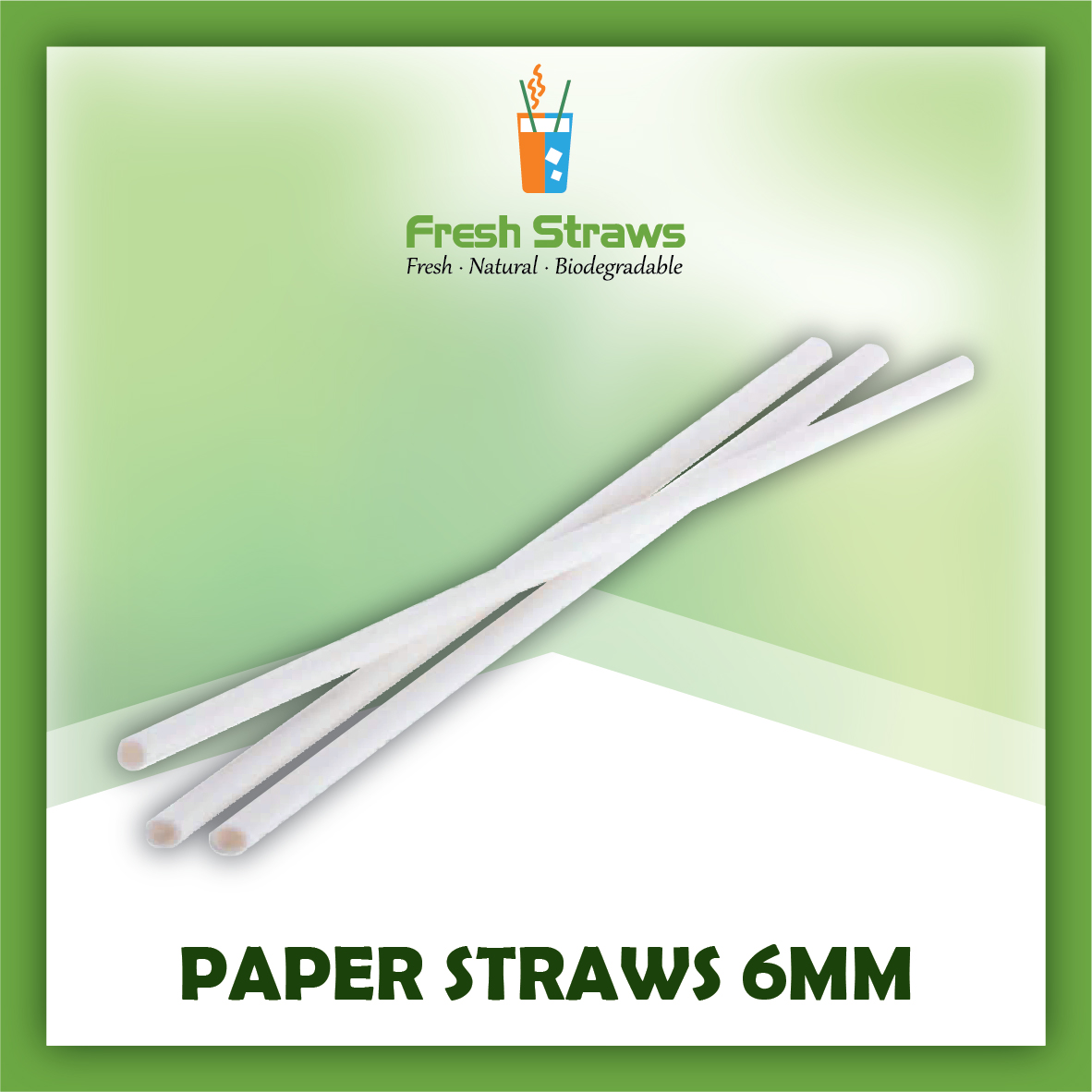 Paper Straws 6mm - FreshStraws